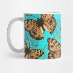 Peacock pansy butterfly 3 Mug